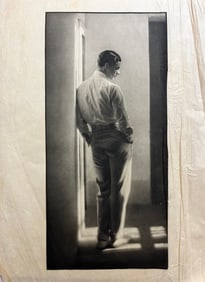 Baron A de meyer photogravure on silk