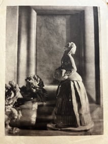 Baron A de meyer photogravure on silk