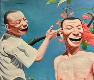 Artis yue minjun renowned contemporary Chinese artist