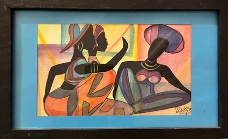 Beautiful abstract watercolor, done by G palache