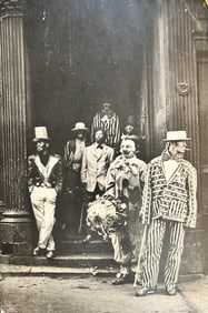 The image is a photograph titled "Mummers (Second and Delancey Street)" by Seymour Mednick,