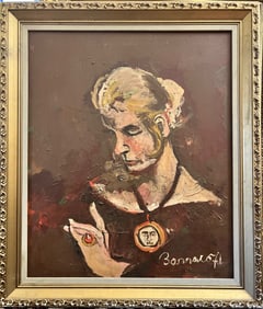 Beautiful  oil, painting, sign, Bonnard P