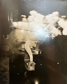 Vintage photograph, possibly steal manufacturing camera club size unsigned