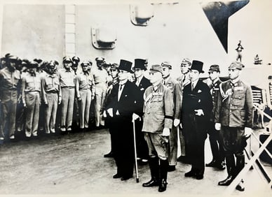 Japanese surrender photograph the signing