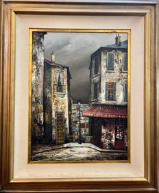 Oil painting on canvas good condition listed artists signed on the bottom left.