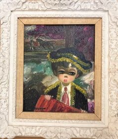 Nice oil painting, signed Bonanno says Paris French artist