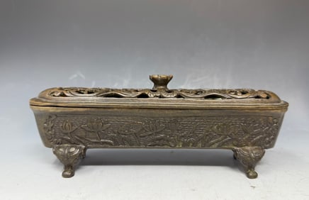 Antique Chinese bronze incense burner