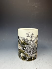 Chinese brush, painting with the landscape painting