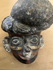 Extremely old tribal peace, measuring 6 inches tall 6 inches wide 6 inches in depth
