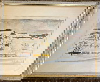 A nice country scene signed  E Epstein, 67