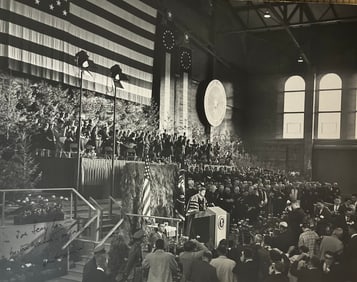 1960s large format JFK photograph signs signature unknown
