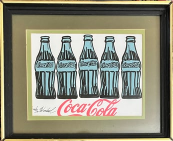 Signed Andy Warhol in good condition stamped in the back.