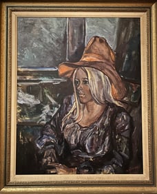 Oil painting, 1950s sign R moury condition