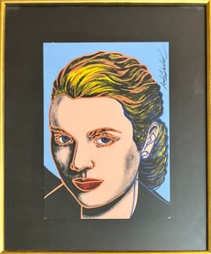 Signed Andy Warhol image of grace kelly