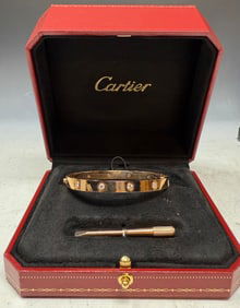 10 Diamond.Cartier Love Bracelet with original boxes