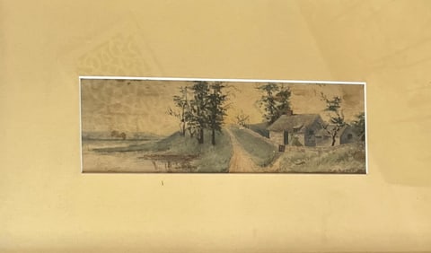 Early 20th century watercolor signed C H Avery good condition the watercolor