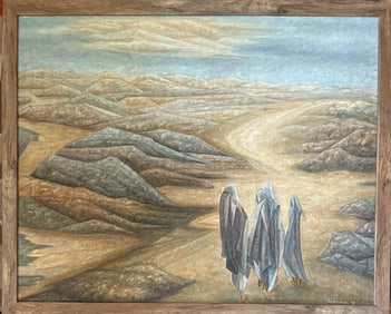 Jehangir Sabavala ( Indian 1922-2011) oil on canvas painting