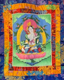 Vintage Tibetan Thangka art