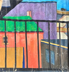 New York City oil painting needs restoration