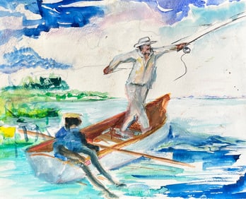 Watercolor unknown artist good condition