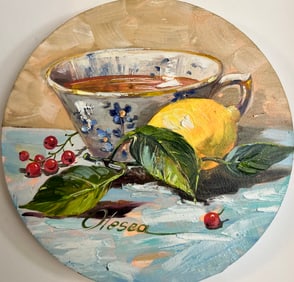 Still life age unknown, good condition signed olesea