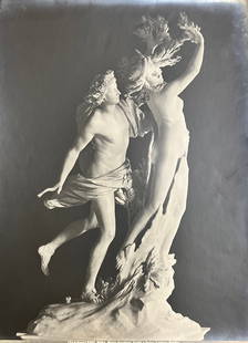 Photograph of a statue taken in Rome: Photograph of a statue taken in Rome measurements are 10 inches wide 14 inches tall