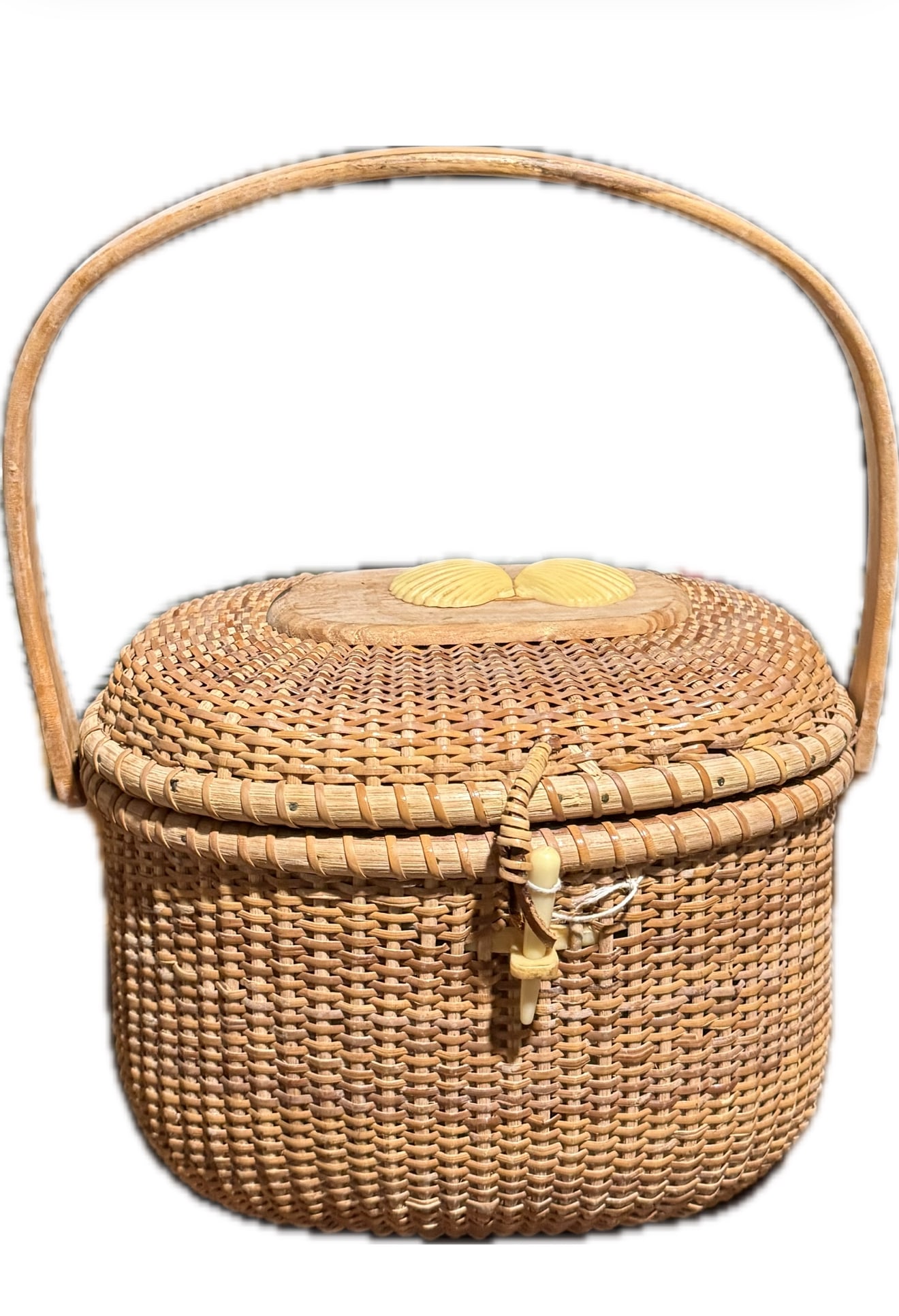 Vintage Woven Nantucket Lightship Friendship Basket Purse (1 of 7)