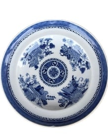 Antique Fitzhugh 9 1/2" Plate. Blue and White