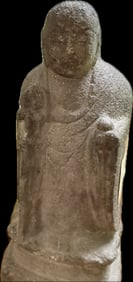 Antique Japanese Edo Period (1750-1850 )Stone Buddha Jizo Bosatsu
