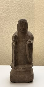 Antique Japanese Edo Period (1750-1850 )Stone Buddha Jizo Bosatsu