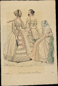 Vintage French Fashion Prints From The 1860s,