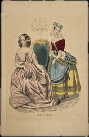 Vintage French Fashion Prints From The 1860s,