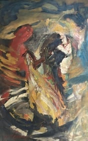 Ramkinkar Baij ( Indian 1906-1980) oil on canvas