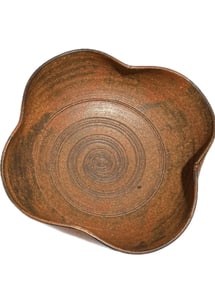 Antique-Vintage Japanese Bizen Ware Bowl Signed