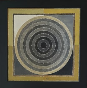 SH Raza ( Indian 1922-2016) acrylic on canvas painting