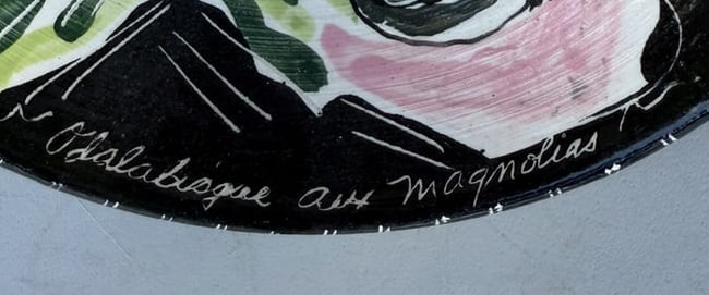 A decorative plate featuring a reproduction of Henri Matisse's painting (1 of 4)