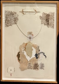 A mixed-media art by artist Ricardo Benaim 1980s (1 of 8)