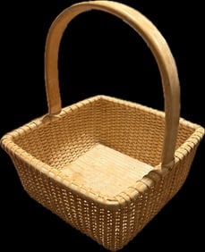 Vintage Nantucket Lightship square napkin basket (1 of 6)