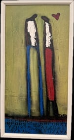 Print on Board “Finding Each Other" by William DeBilzan (1 of 4)