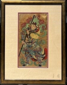 Antique Korean Painting of A Warrior (1 of 1)