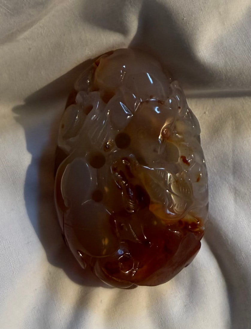 Antique Chinese Agate Ornament (1 of 2)