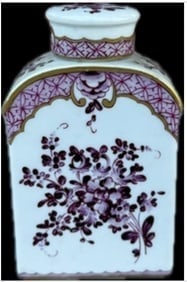 Antique Victorian French Tea Candy old Paris porcelain Perfume Falcon Hand Painted (1 of 1)