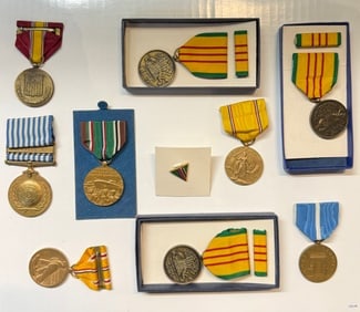 Metal Badges (10): A group of 10 metal badges