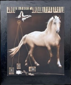 Oil on Canvas Horse Signed (1 of 4)