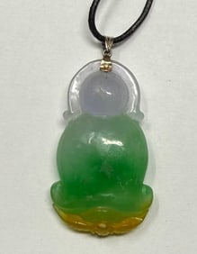 Very rare Chinese, jade pendant of three colors (1 of 6)