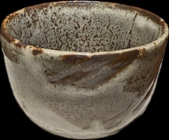 Antique-Vintage Japanese Signed Tanba Ware Takeshi Matcha Chawan Tea Bowl (1 of 8)