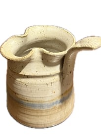 Unusual Handmade Studio Piece Pottery Pitcher, Signed Yi Studio Potta (1 of 5)