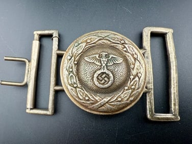 WWII Germany, NSDAP Officer’s Belt Buckle, 1934–1939 (1 of 4)