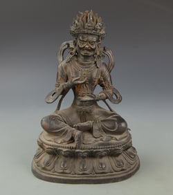 Antique Chinese Bronze Buddha (1 of 6)