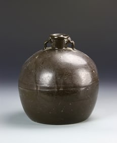 Antique Chinese Black Glazed Jar (1 of 5)